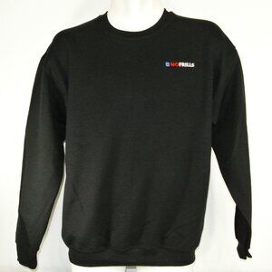NO FRILLS Grocery Store Employee Uniform Black Sweatshirt Shirt Size L NWT